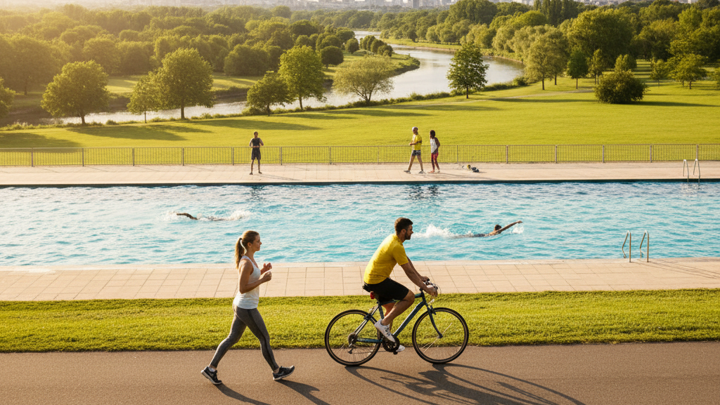 Obraz pokazujący regularną aktywność fizyczną